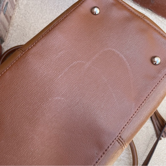 Tignanello • satchel/saddlebag/purse • Genuine Leather • camel color - Picture 11 of 11